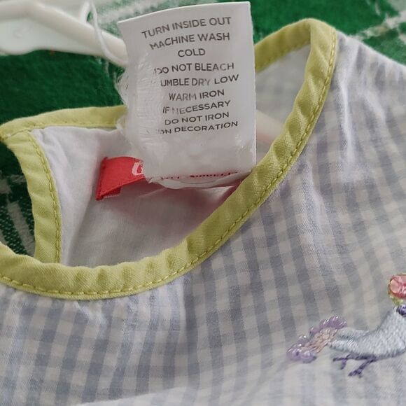 Gymboree gingham embroidered bird and design spring summer dress - Picture 7 of 7